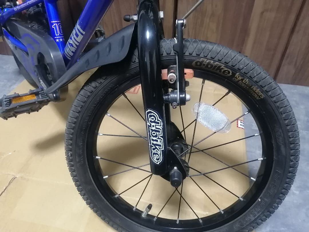 ides d-bike キッズバイク 16インチ 青 補助輪付き