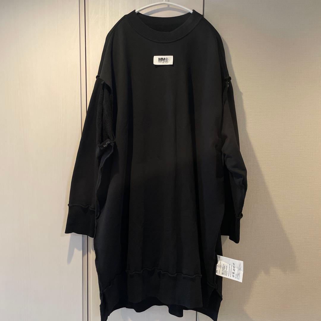 MM6 Maison Margiela バックプリントロゴスウェットワンピース