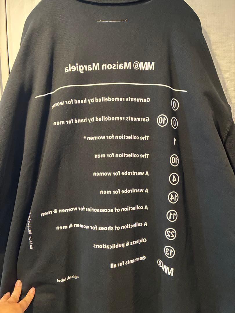 MM6 Maison Margiela バックプリントロゴスウェットワンピース