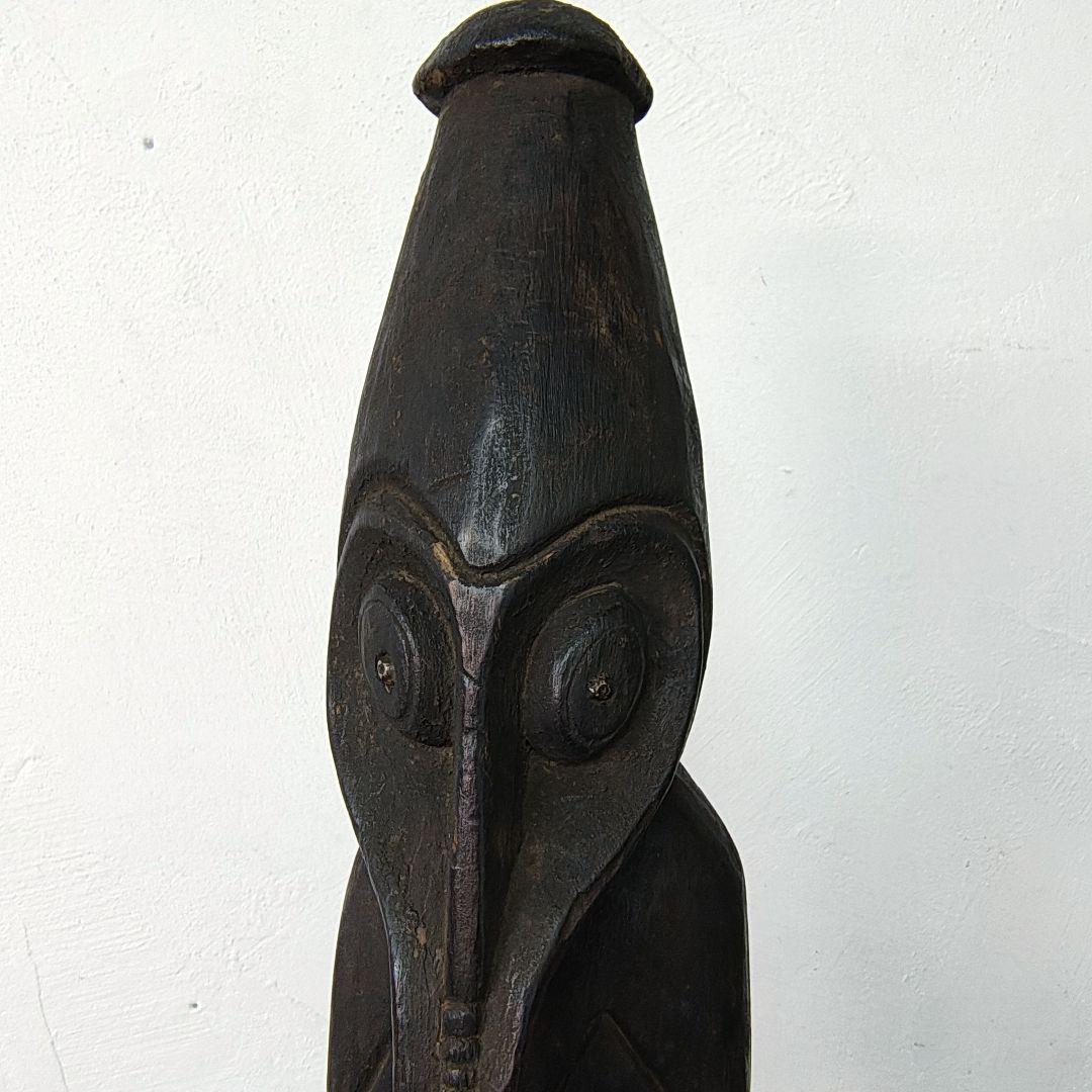 【Papua New Guinea】木彫り 部族 オブジェ 置物