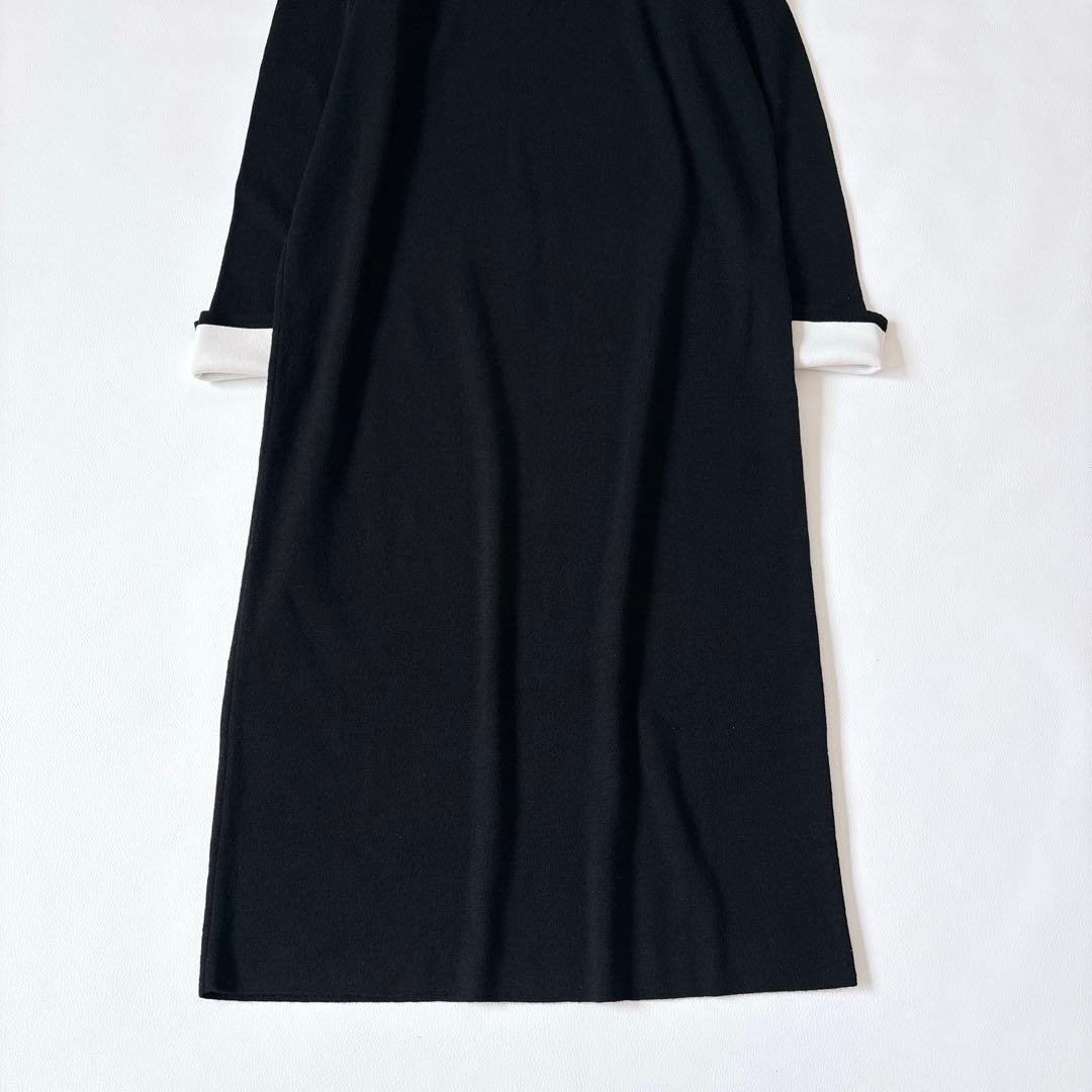 美品✨ROOM NO.8 BLACK ニードル バイカラー カフス ドレス F