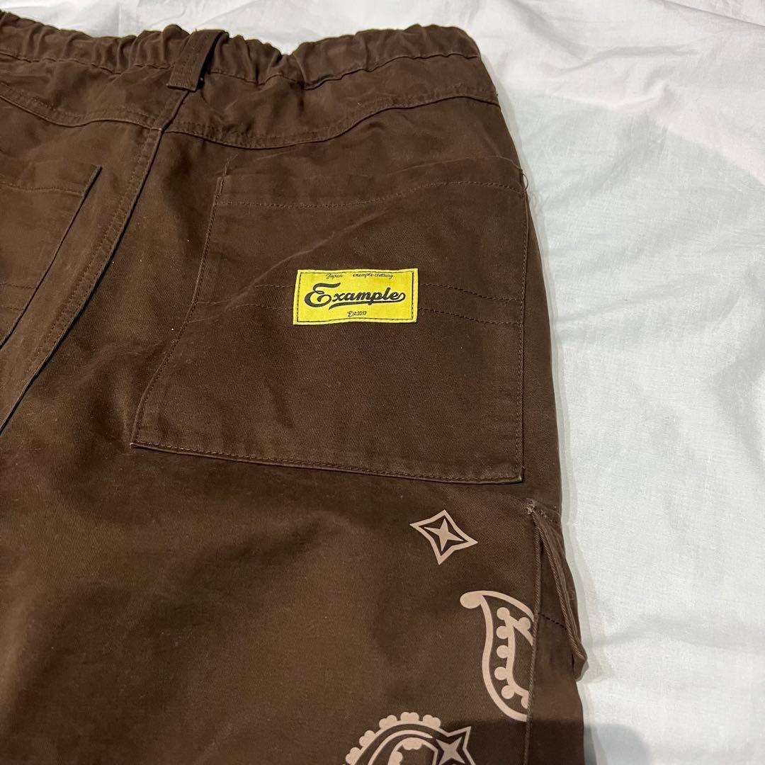 EXAMPLE セットアップ 上下 ジャケット カーゴ パンツ ペイズリー