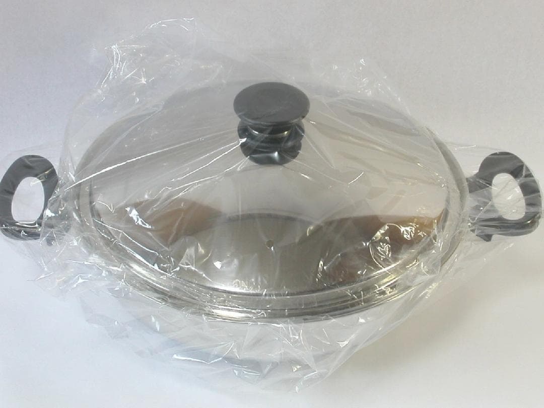 アムウェイ ウォック 蓋,網2点付き 未使用品 料理本とトリプルバッズ1個付き