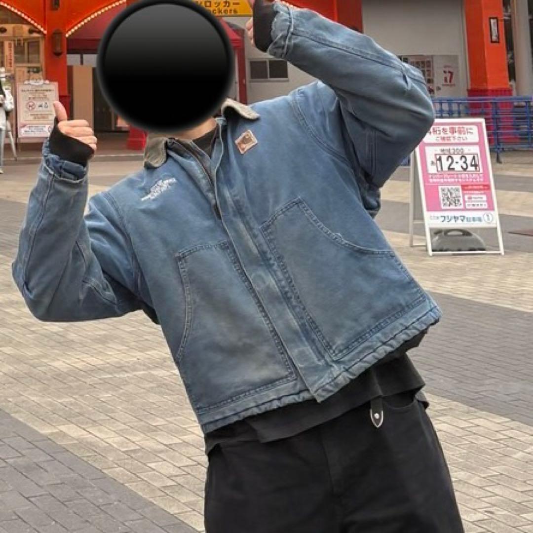 希少ヴィンテージカーハートトラディショナルジャケット ブルー