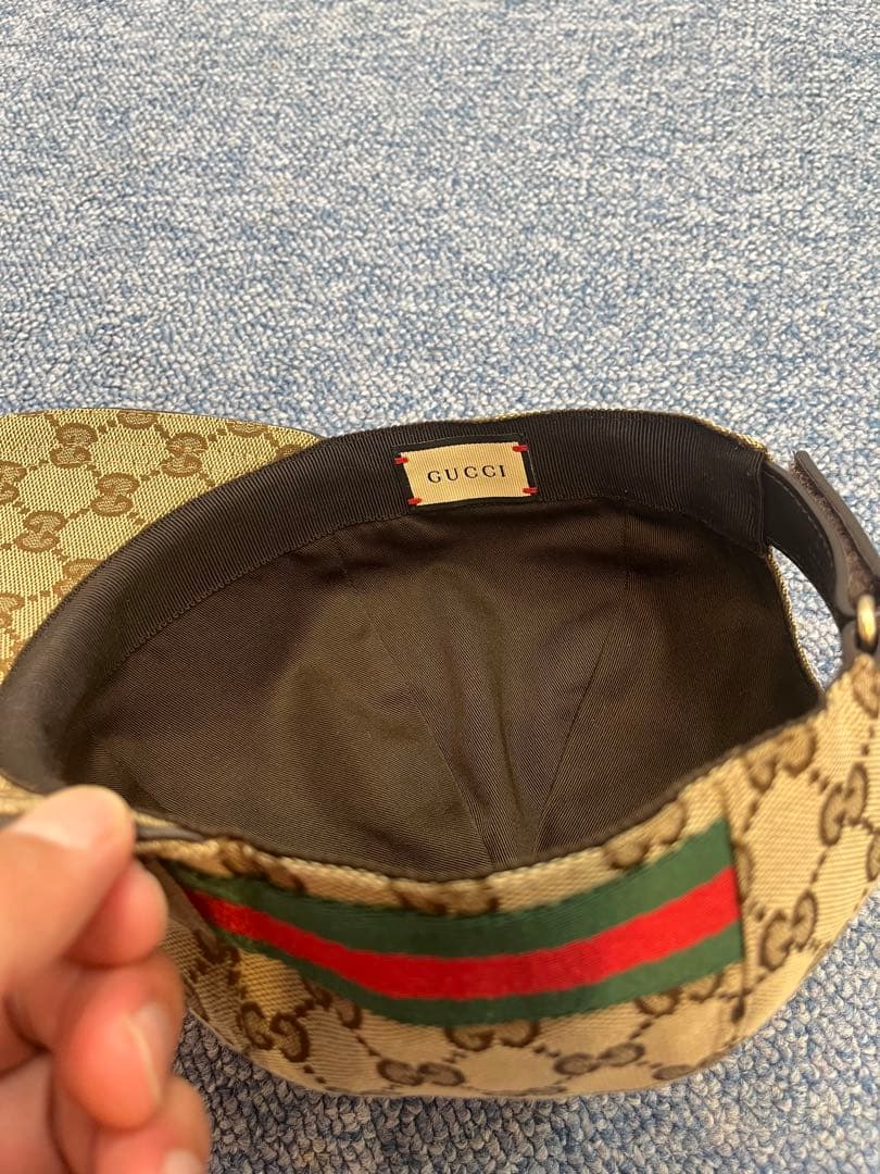 GUCCI グッチ GGキャンバス キャップ 59サイズ 保存袋付き 正規品