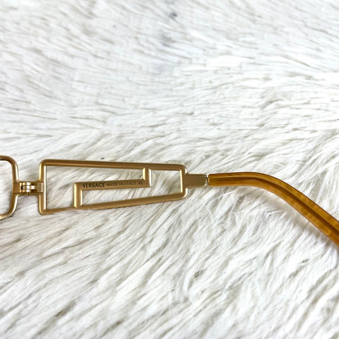 美品　VERSACE　サングラス　X96　ブラウンレンズ　ゴールドフレーム