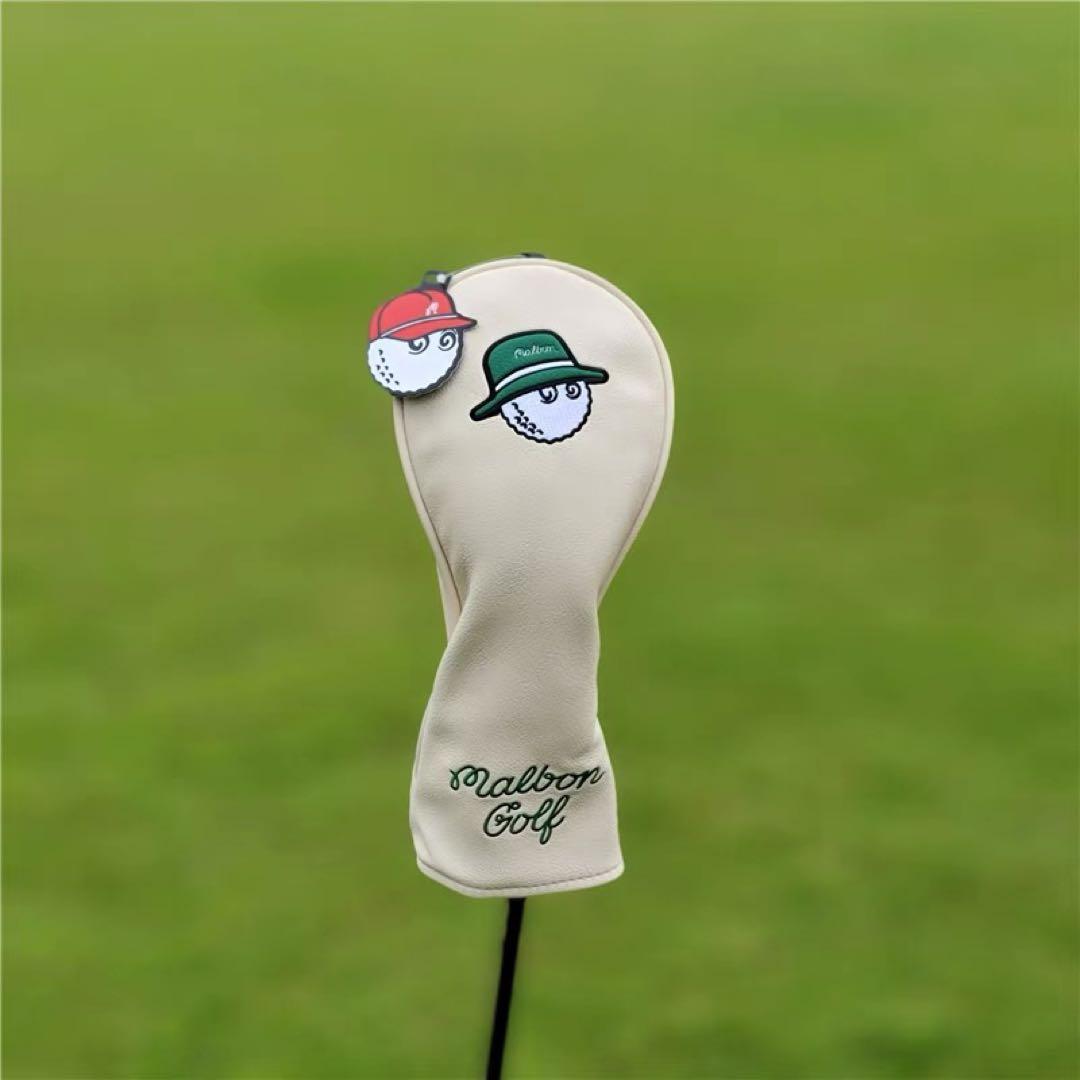 【大人気値下げ３点セット】Malbon Golfマルボンカバークリーミーホワイト