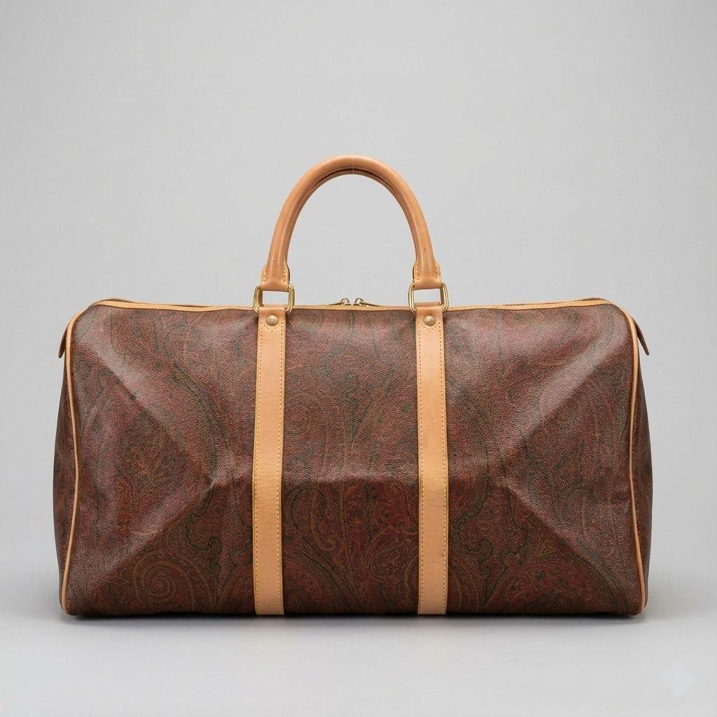 ETRO エトロ ペイズリー柄 2way ボストンバッグ（南京錠・ストラップ付）