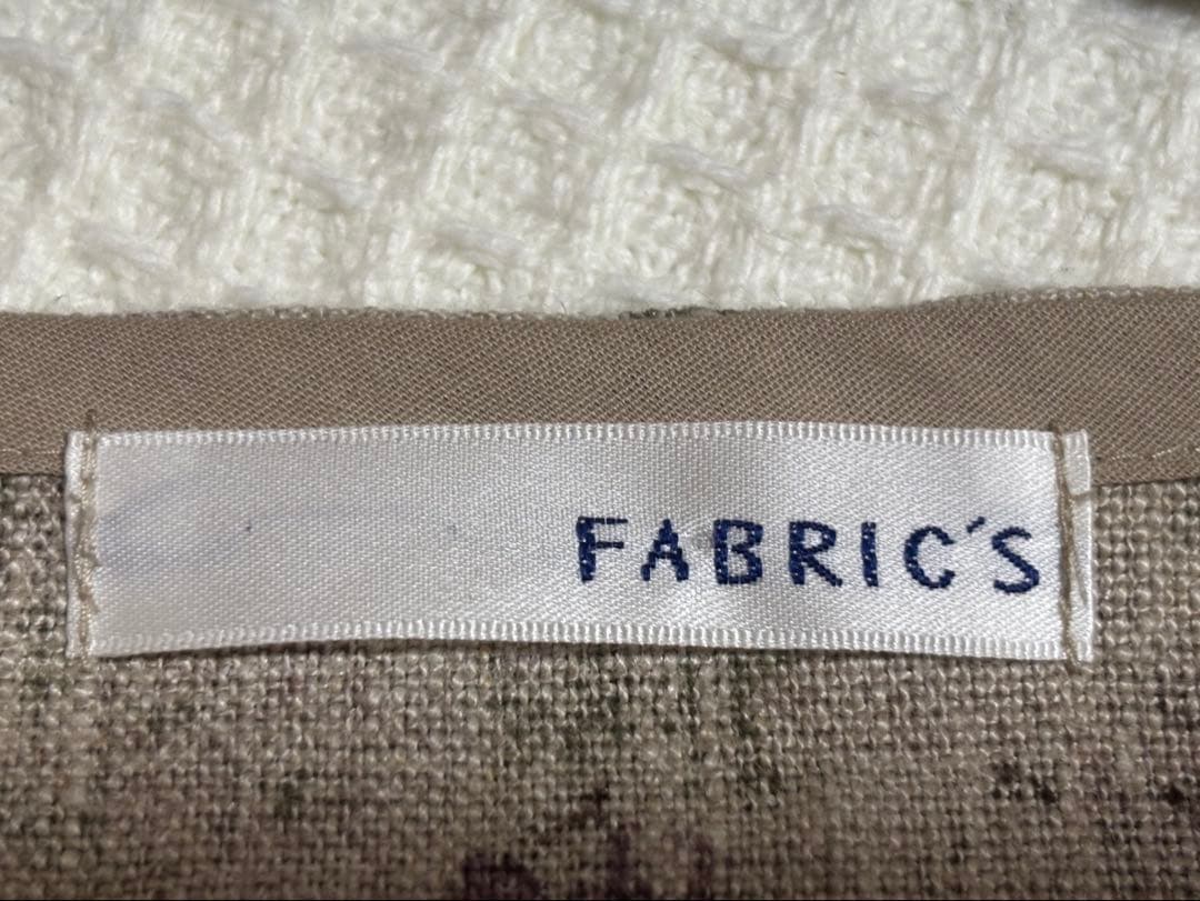 FABRIC'Sファブリックス リネン100% ボタニカル　チュニックワンピース