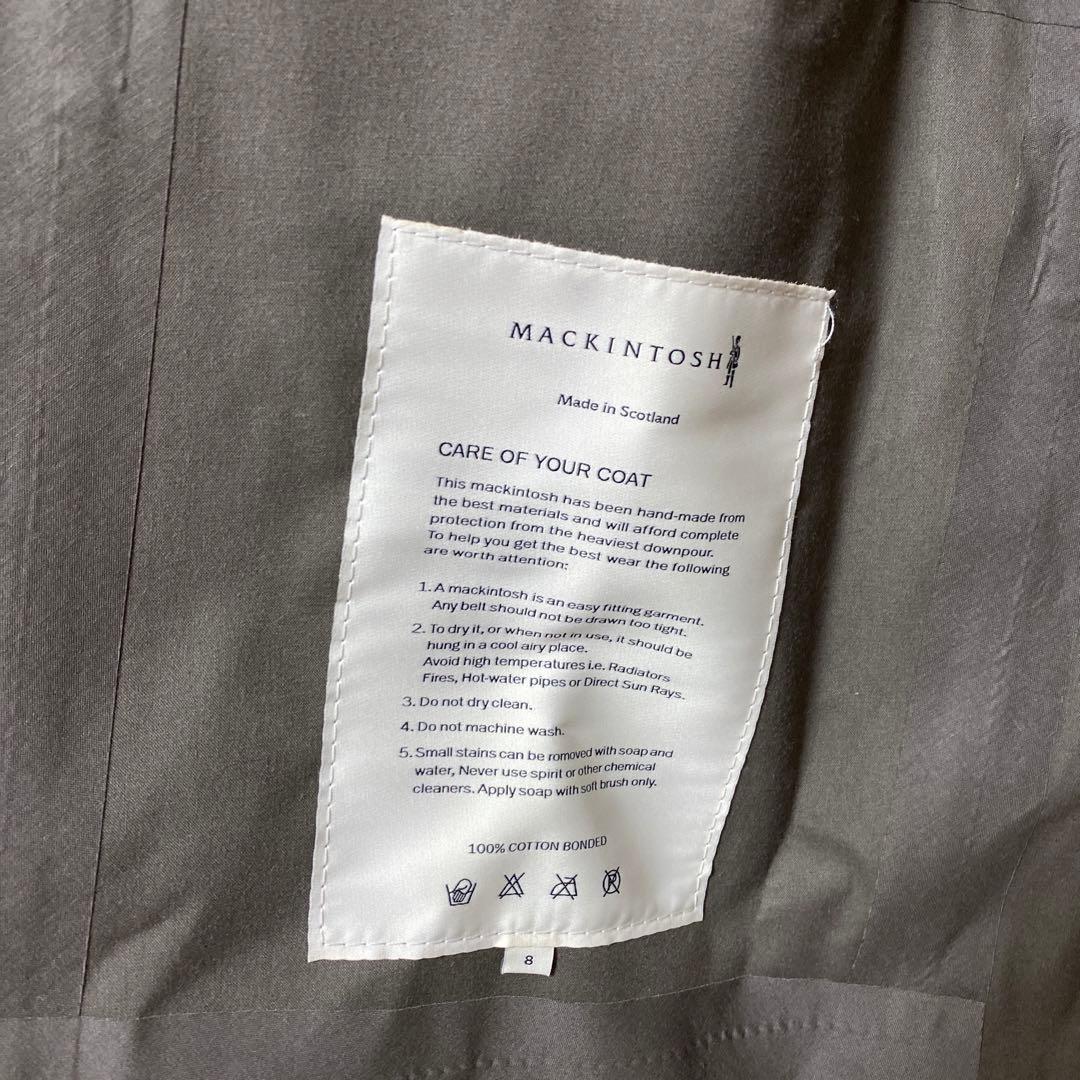 MACKINTOSHマッキントッシュ　コットンボンディング　ノーカラーコート