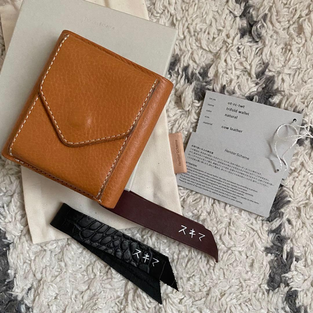 即完品♡極美品♡ エンダースキーマ Trifold Wallet 付属品完備♡