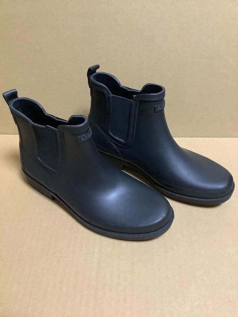 AIGLE エーグル　レインブーツ　38(24cm) ブラック