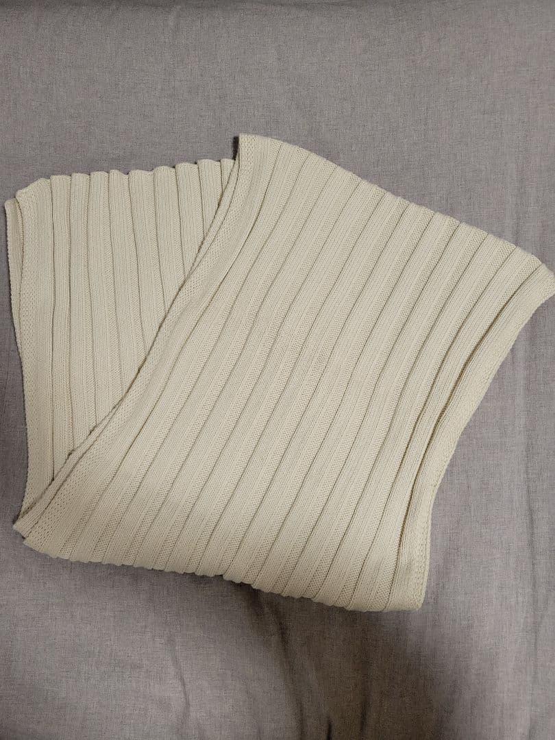 MM6 Maison Margiela ロゴ刺繍ニットマフラー