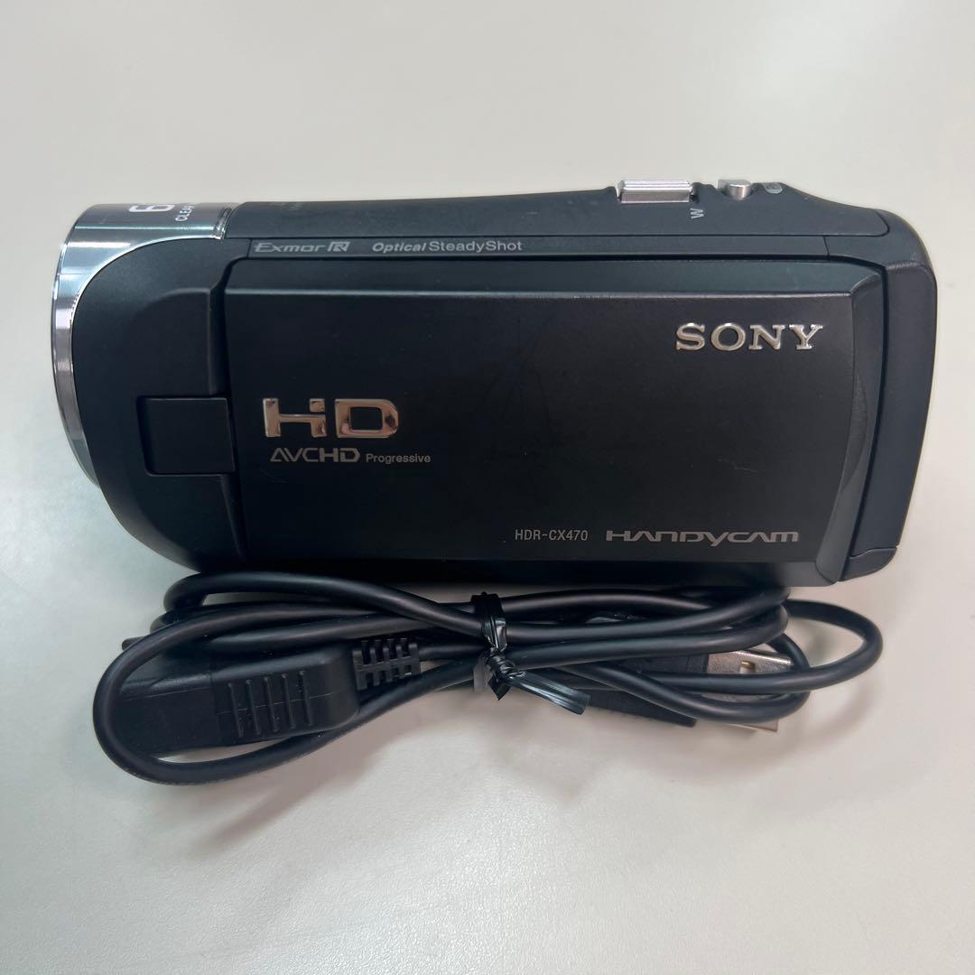 匿名配送‼️美品‼️SONY HDR-CX470 ブラック　内臓バッテリー充電器付き