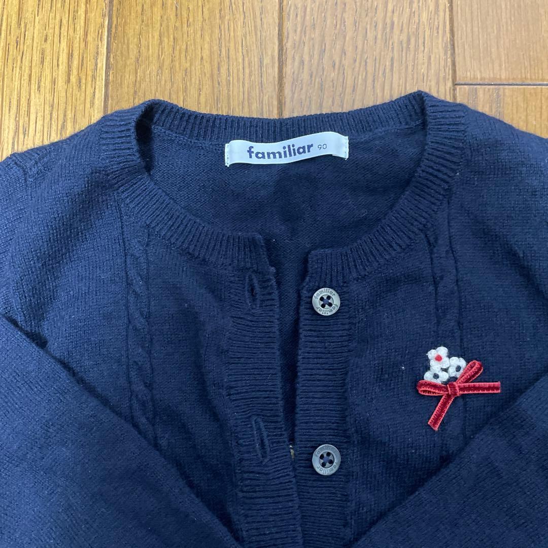 familiar 襟付きワンピース90サイズ