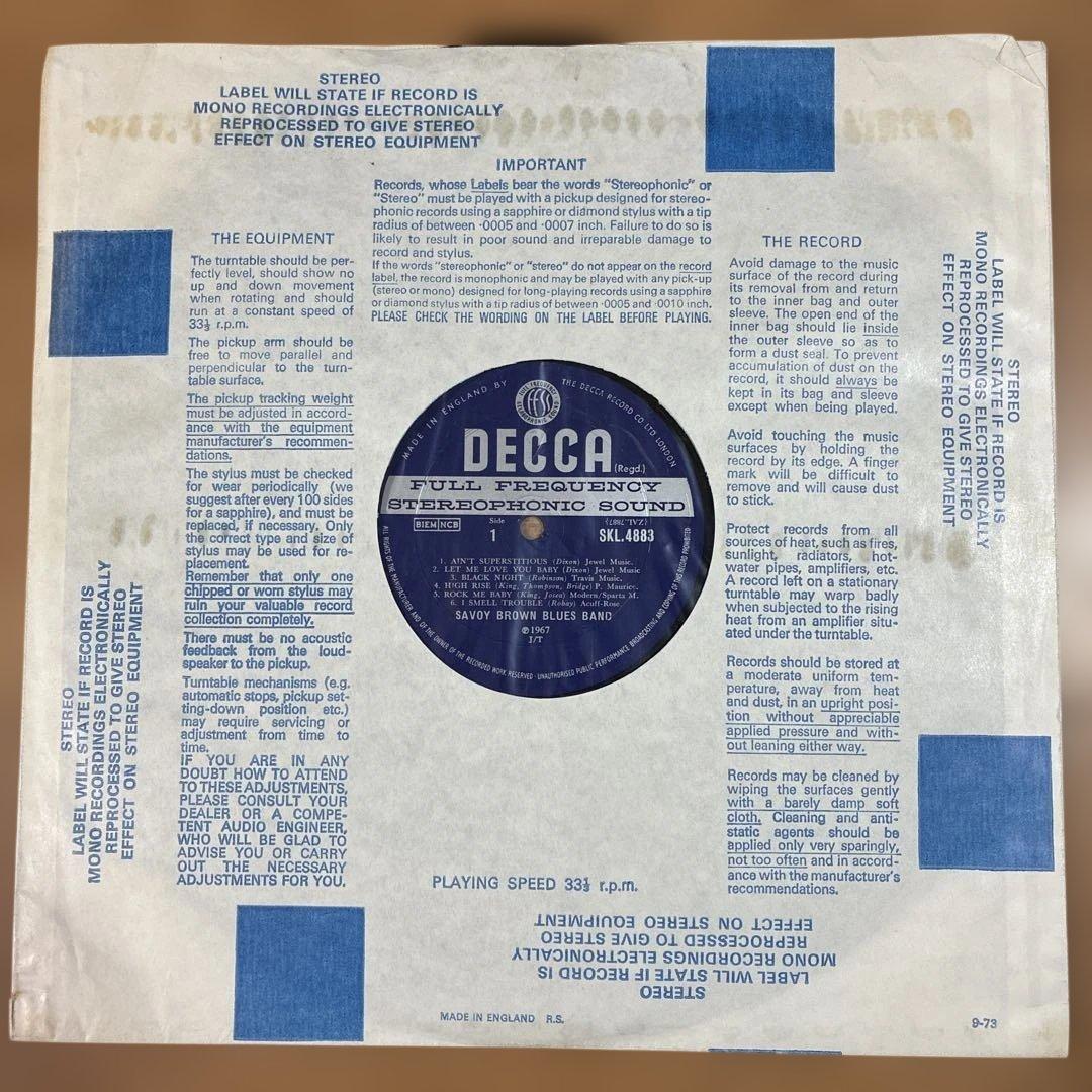 サヴォイブラウン 名盤 レコード シェィクダウン UKオリジナル盤