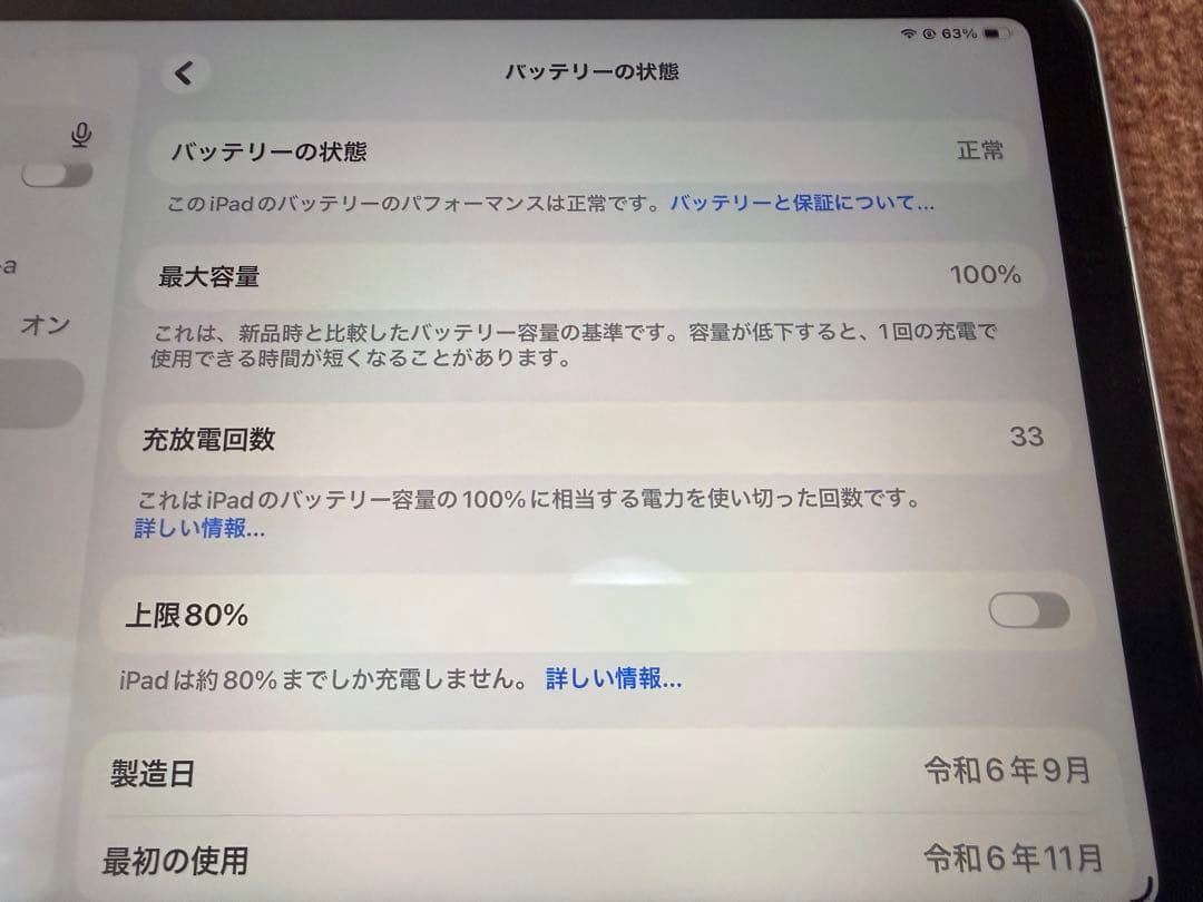 【ほぼ新品BT100%】iPad mini 第7世代 A17 Pro 256GB