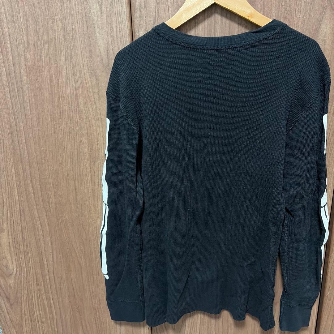 トップス supreme Hanes bones thermal crew Black