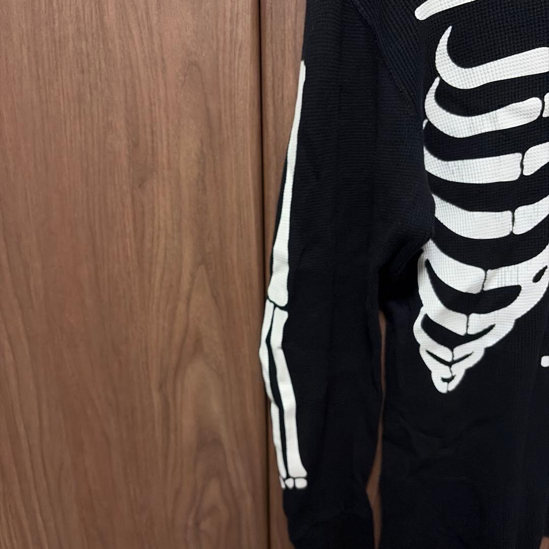 トップス supreme Hanes bones thermal crew Black
