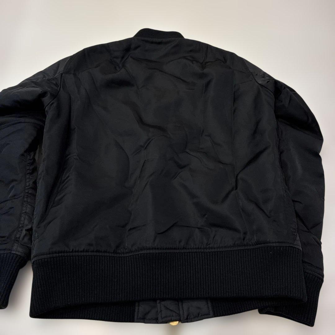 美品 White line ma-1 ブラック 厚手 ナイロン ヴィンテージ