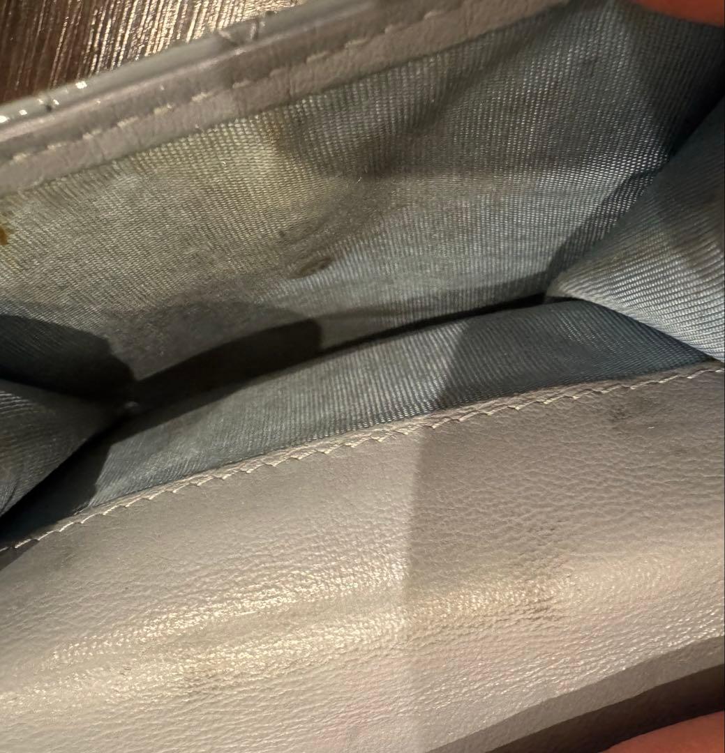 Dior lady dior ディオール　2つ折り財布　ブルー