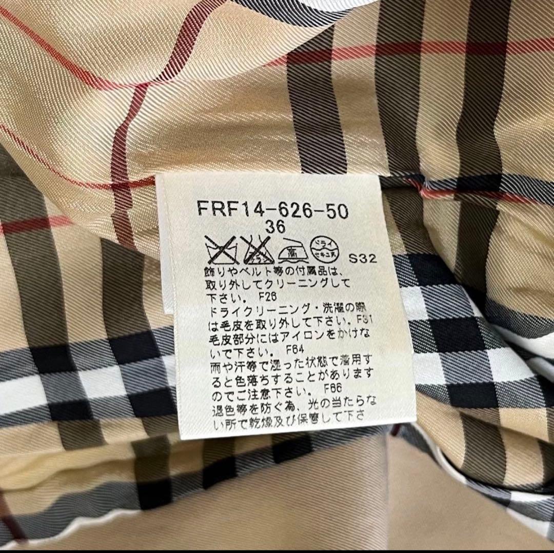 BURBERRY BLUE LABELトレンチコートベージュ フレアノバチェック