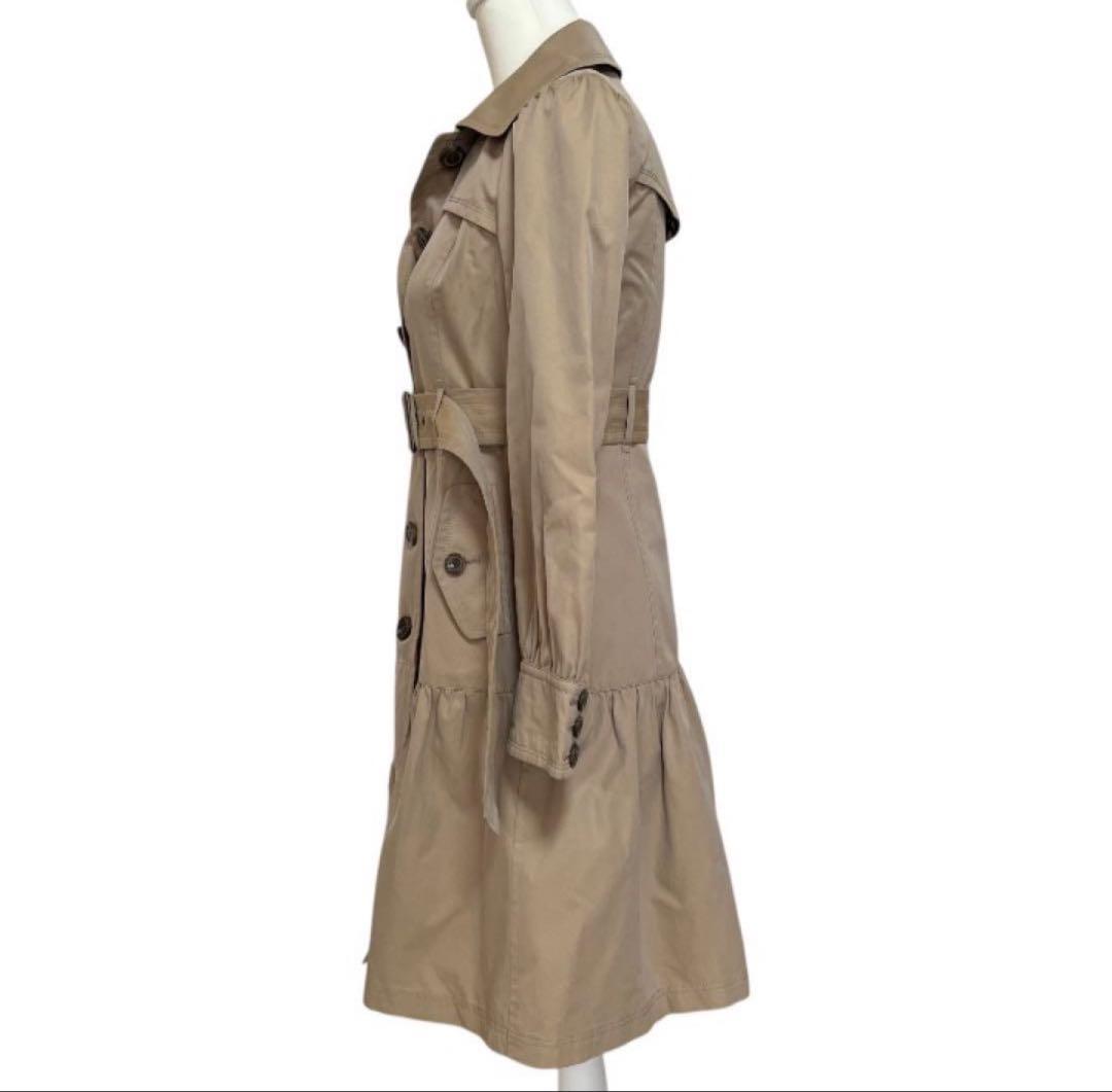 BURBERRY BLUE LABELトレンチコートベージュ フレアノバチェック