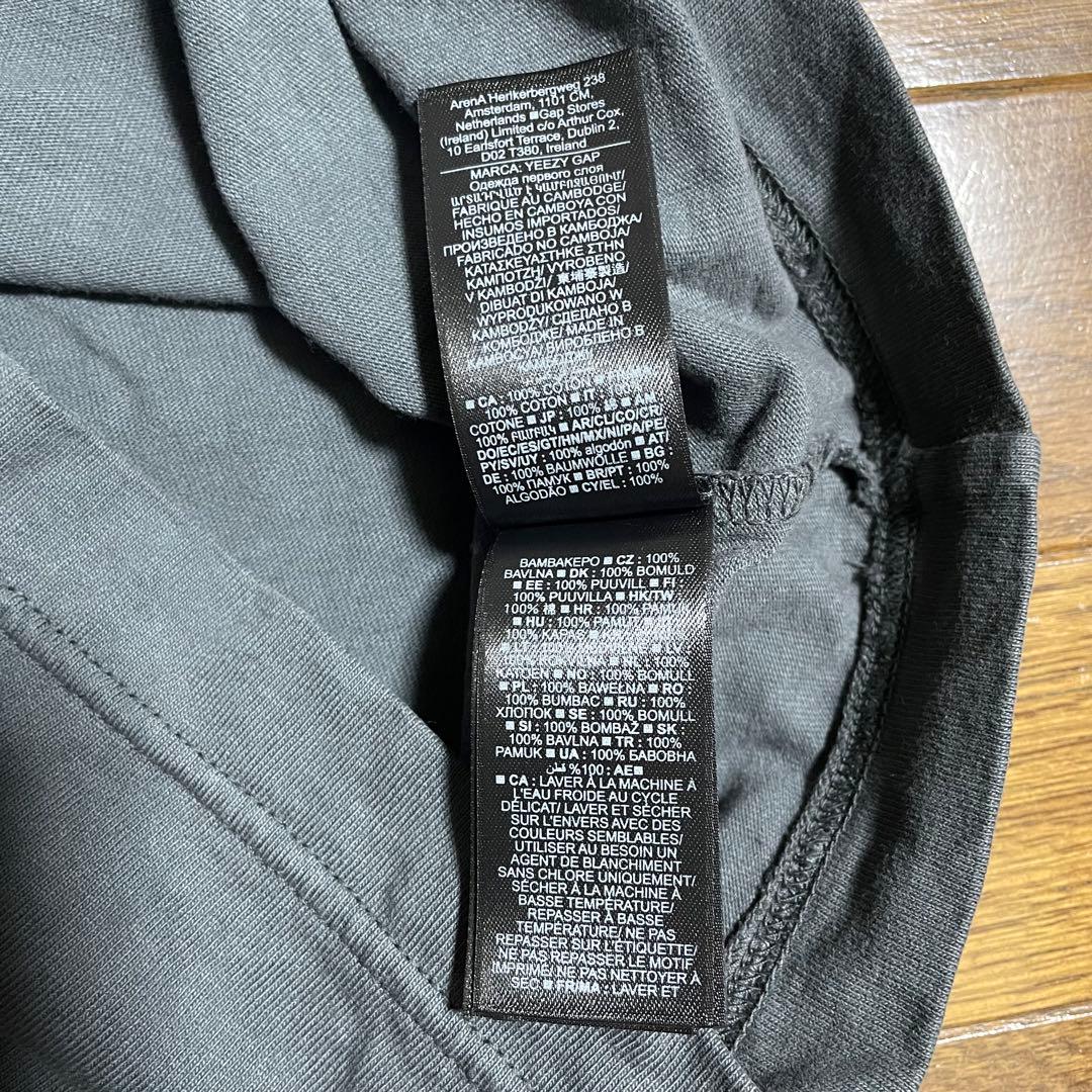YZYGAP 53 DOVE 3/4 SLEEVE TEE DARK ／GAP