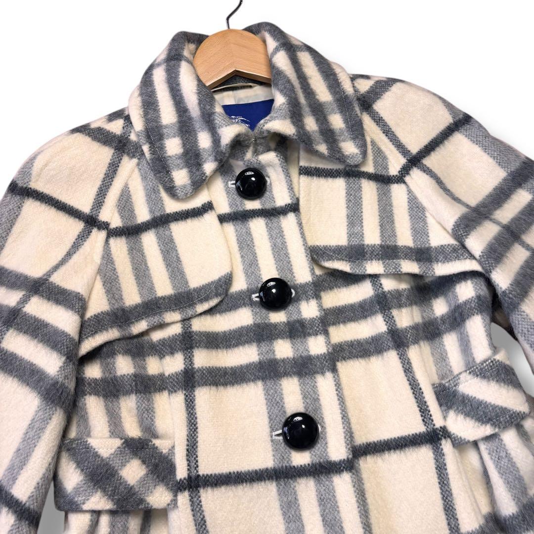 BURBERRY BLUE LABEL フレアコート チェック柄 38サイズ