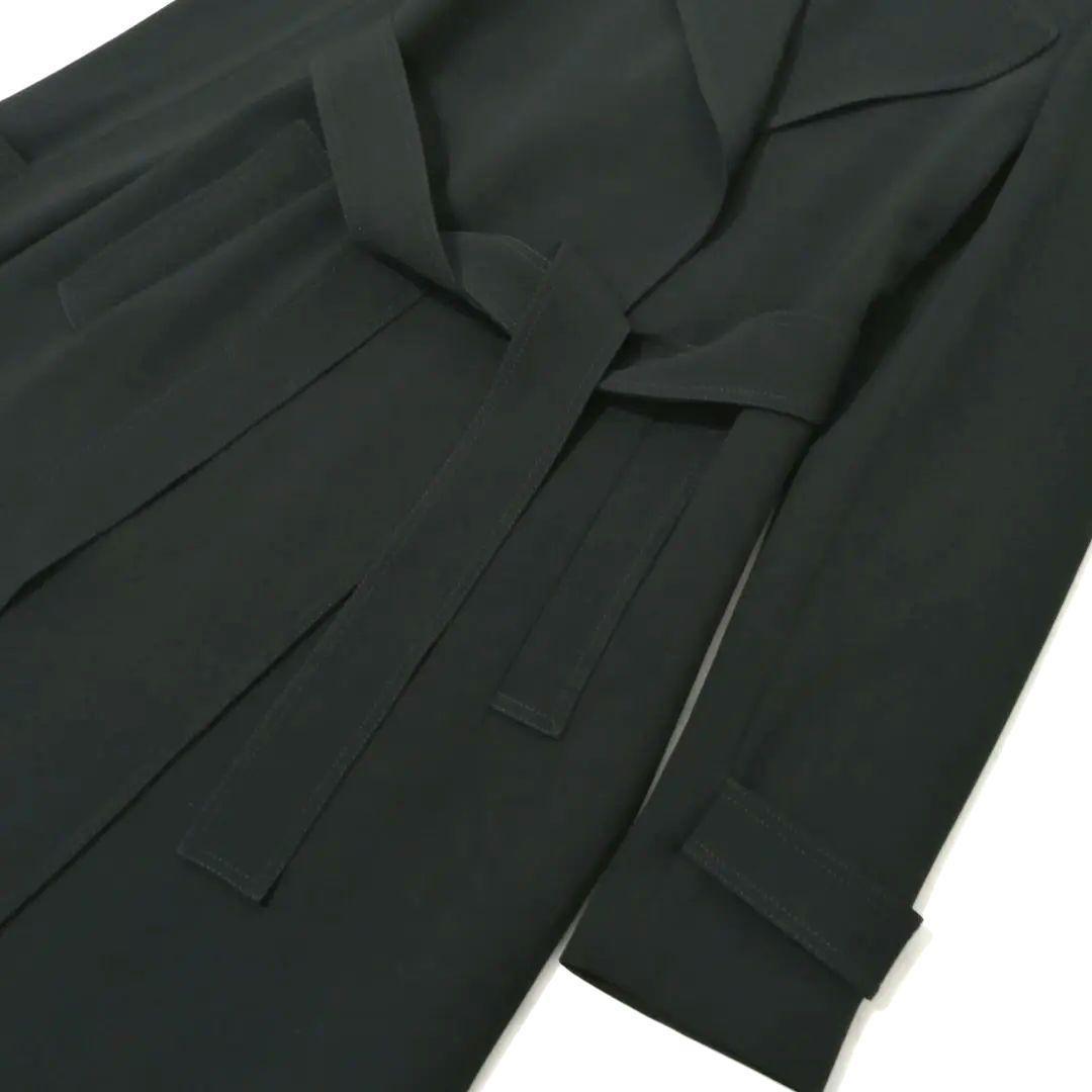 極美品✨セオリー　ロングコート　ベルト　羽織り　22SS　美シルエット　黒　上品