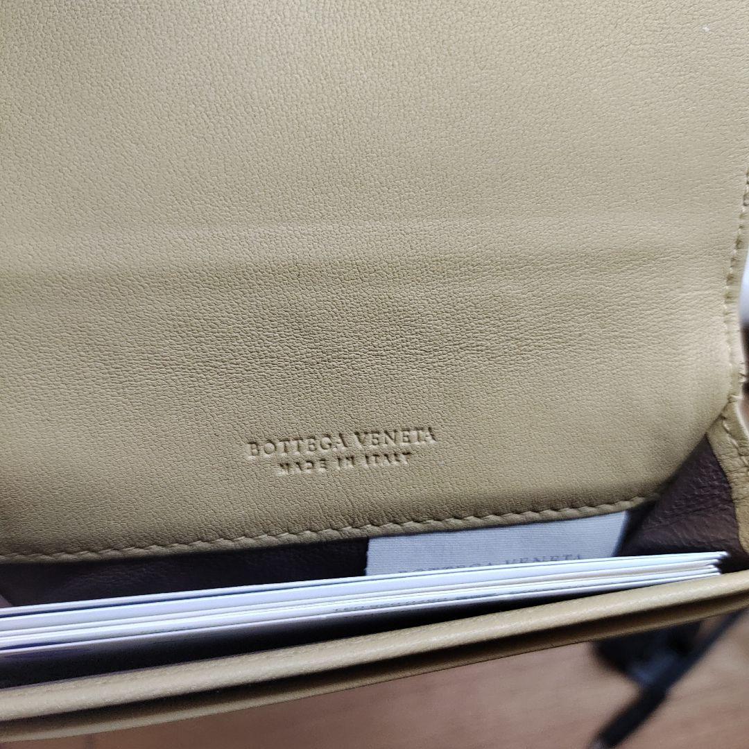 Bottega Veneta 名刺入れ クリーム/グリーン