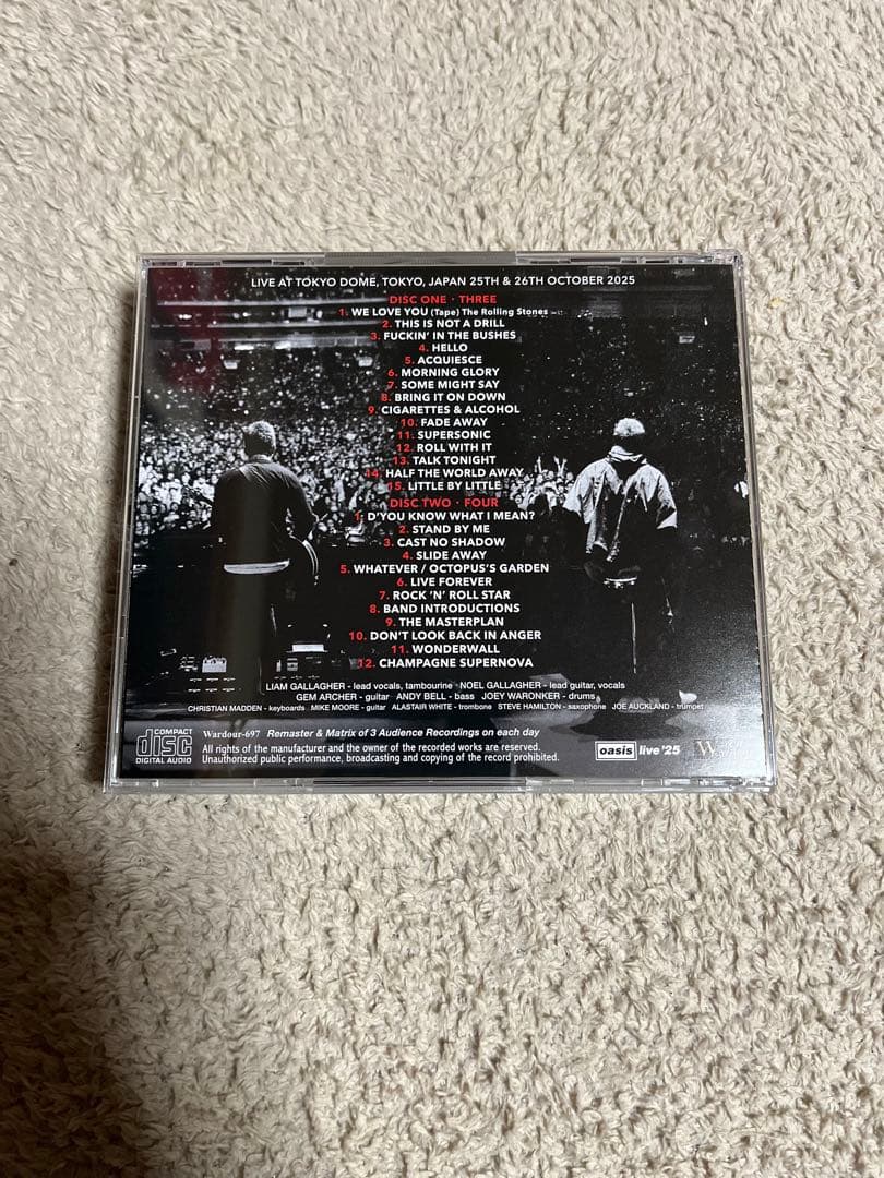 洋楽 oasis live'25 DEFINITIVE TOKYO DOME 2025