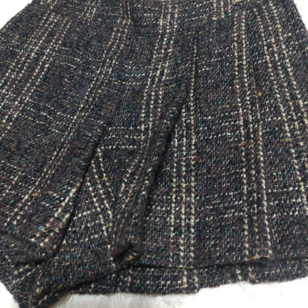 美品 BURBERRY ミニスカート風 キュロット ブラウン ホースマーク 36