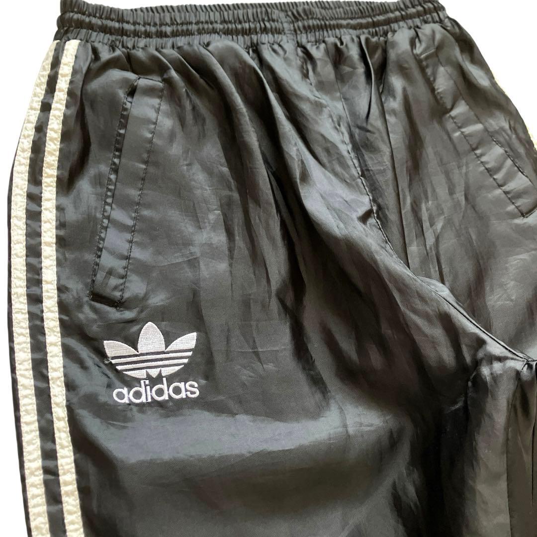 90s old adidas ヴィンテージ ワイドナイロントラックパンツ 極太