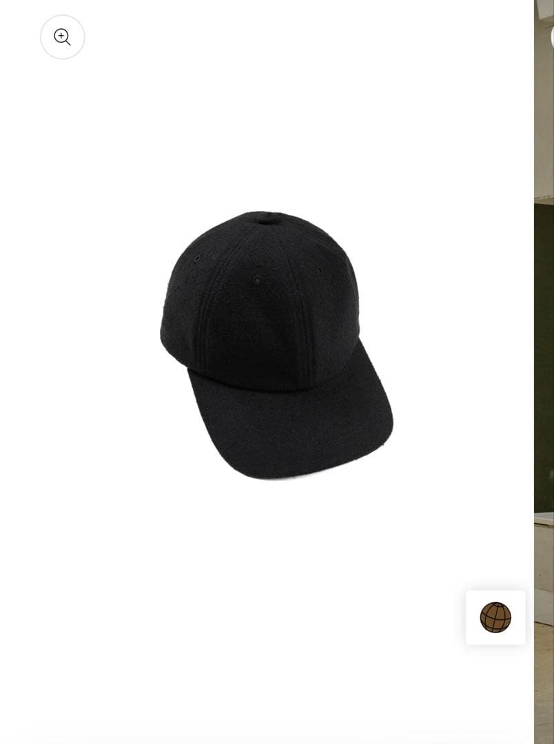 コルニエ Super140's WOOL SILK NEP CAP