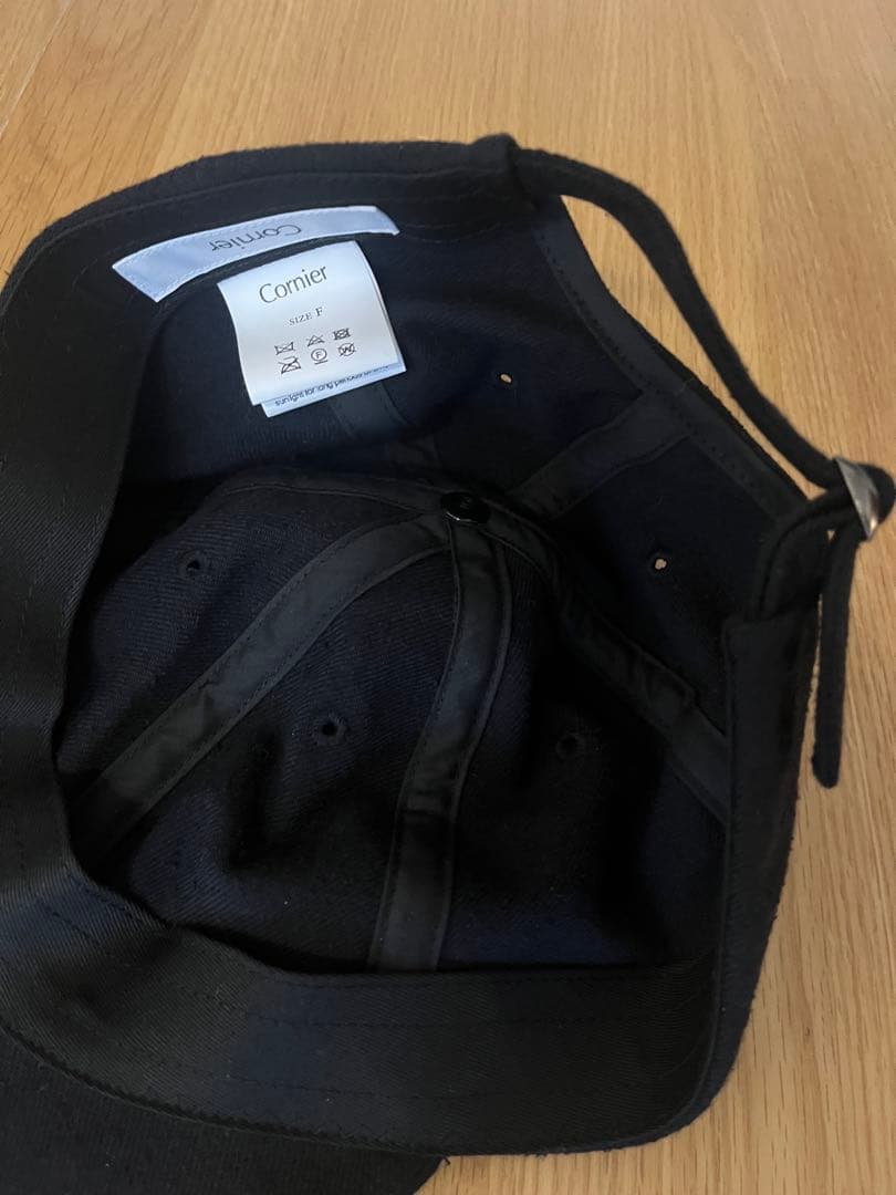 コルニエ Super140's WOOL SILK NEP CAP