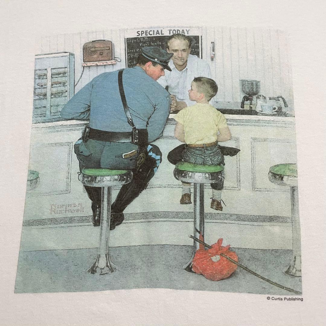 90s アートTシャツ ノーマン・ロックウェル ヴィンテージ Art