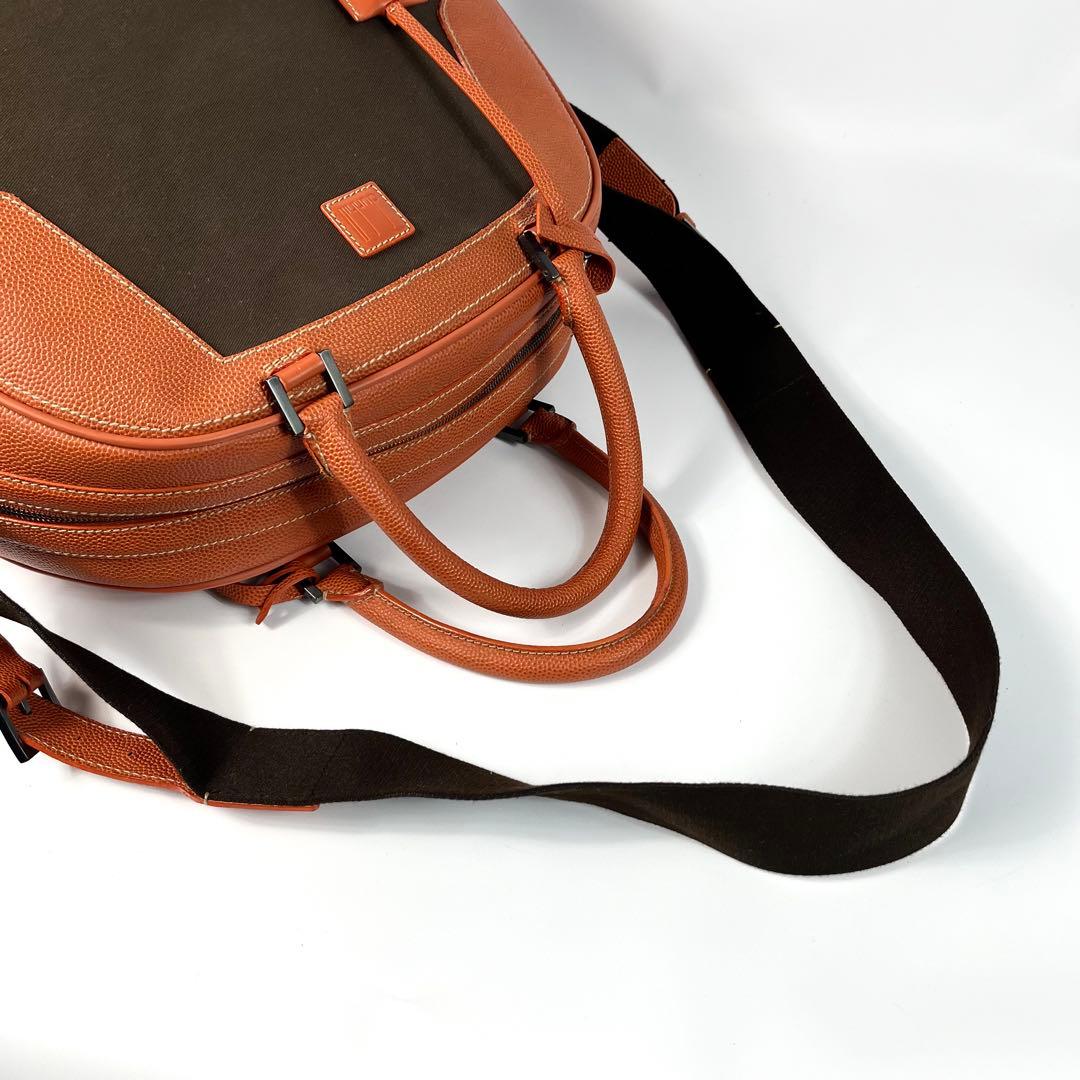 美品　ダンヒル　2way ボストンバッグ　ショルダーバッグ　南京錠　斜めがけ