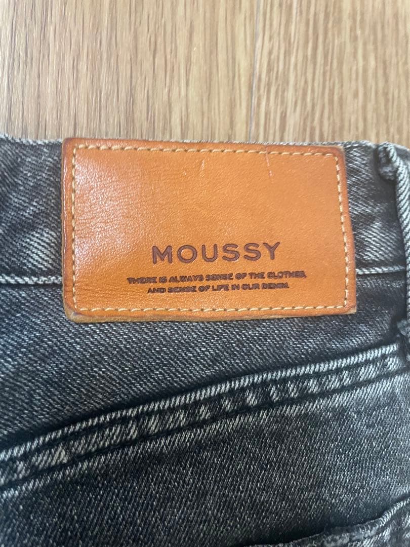 moussy mvsフレア ブラック 黒 27インチ フレアデニム