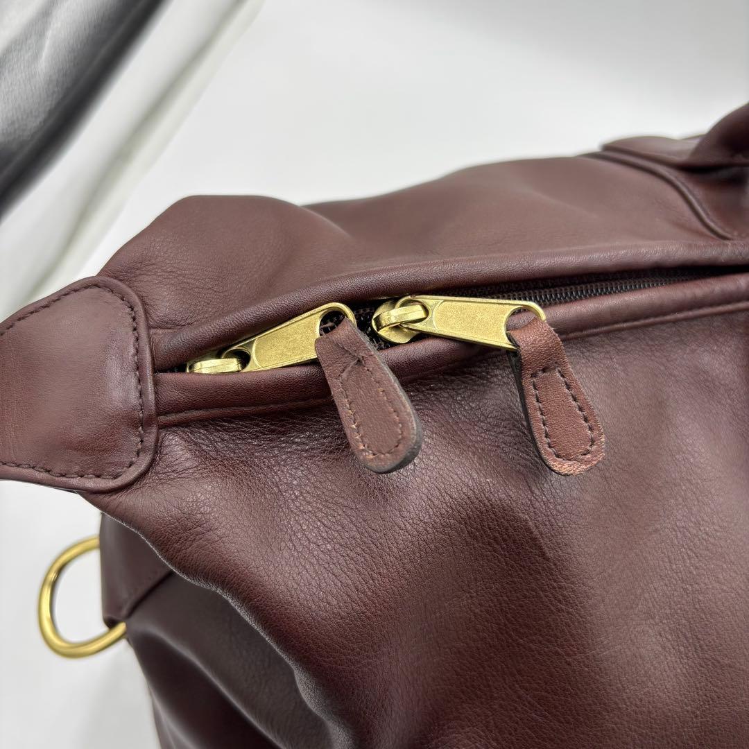 COACH オールドコーチ グラブタンレザー ボストンバッグ 0502 ブラウン