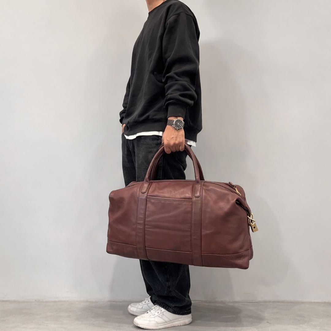 COACH オールドコーチ グラブタンレザー ボストンバッグ 0502 ブラウン