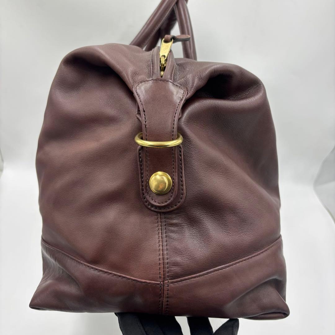 COACH オールドコーチ グラブタンレザー ボストンバッグ 0502 ブラウン