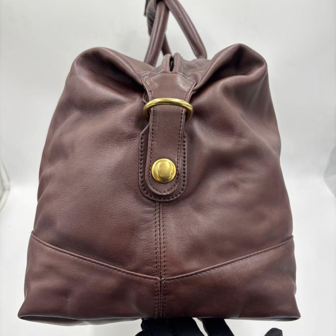 COACH オールドコーチ グラブタンレザー ボストンバッグ 0502 ブラウン