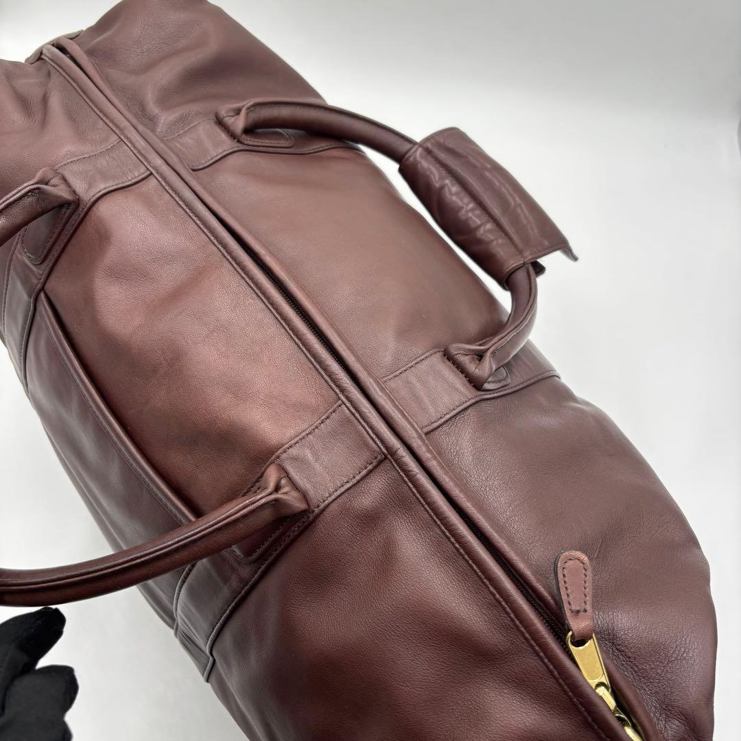 COACH オールドコーチ グラブタンレザー ボストンバッグ 0502 ブラウン