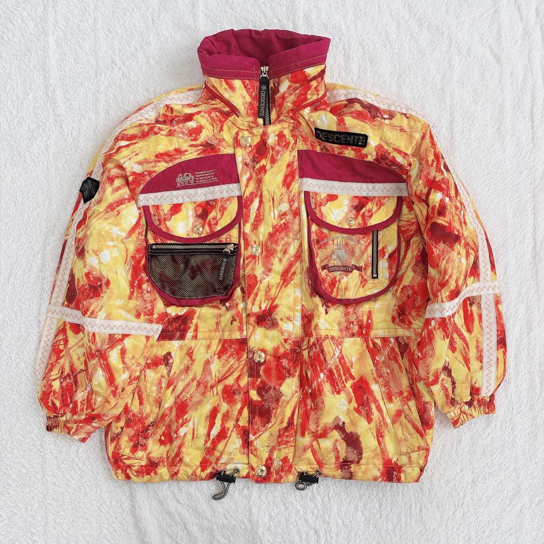 80~90's 極美品 デサント　スノーボード　ウェア　ウィンタースポーツ 総柄