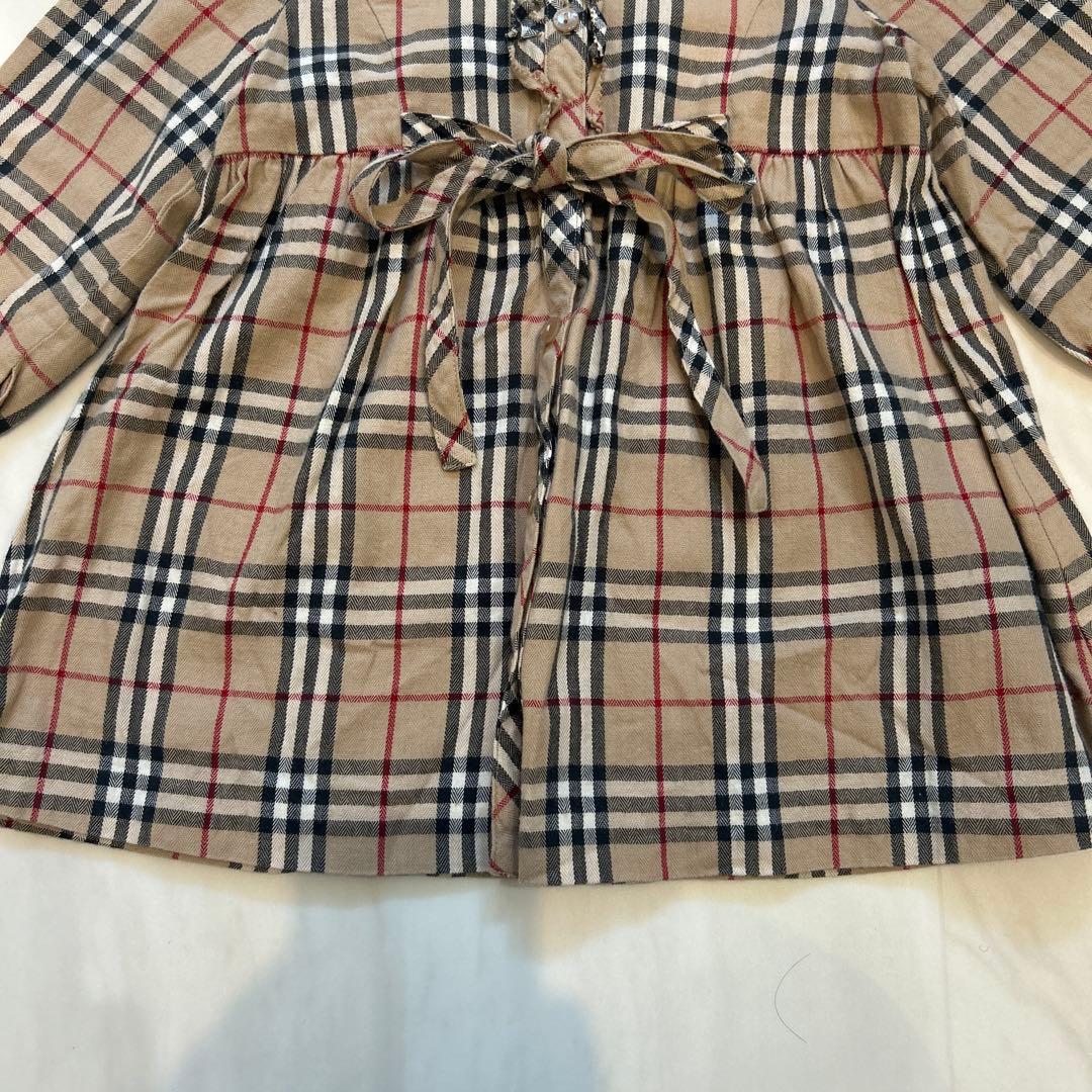 バーバリー Burberry London ノバチェック 長袖ワンピース 90