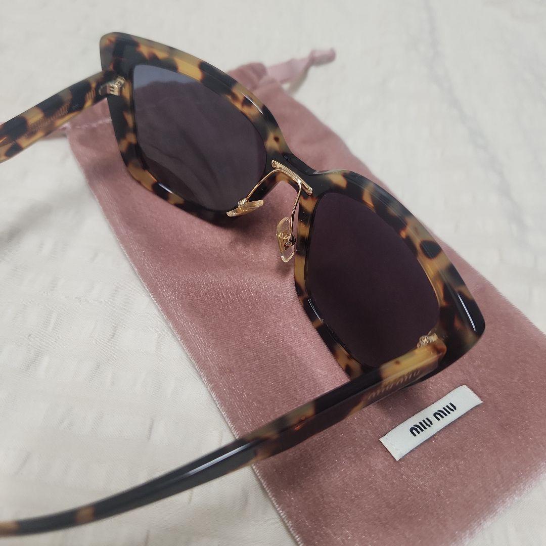 miu miu トータスシェル キャットアイサングラス