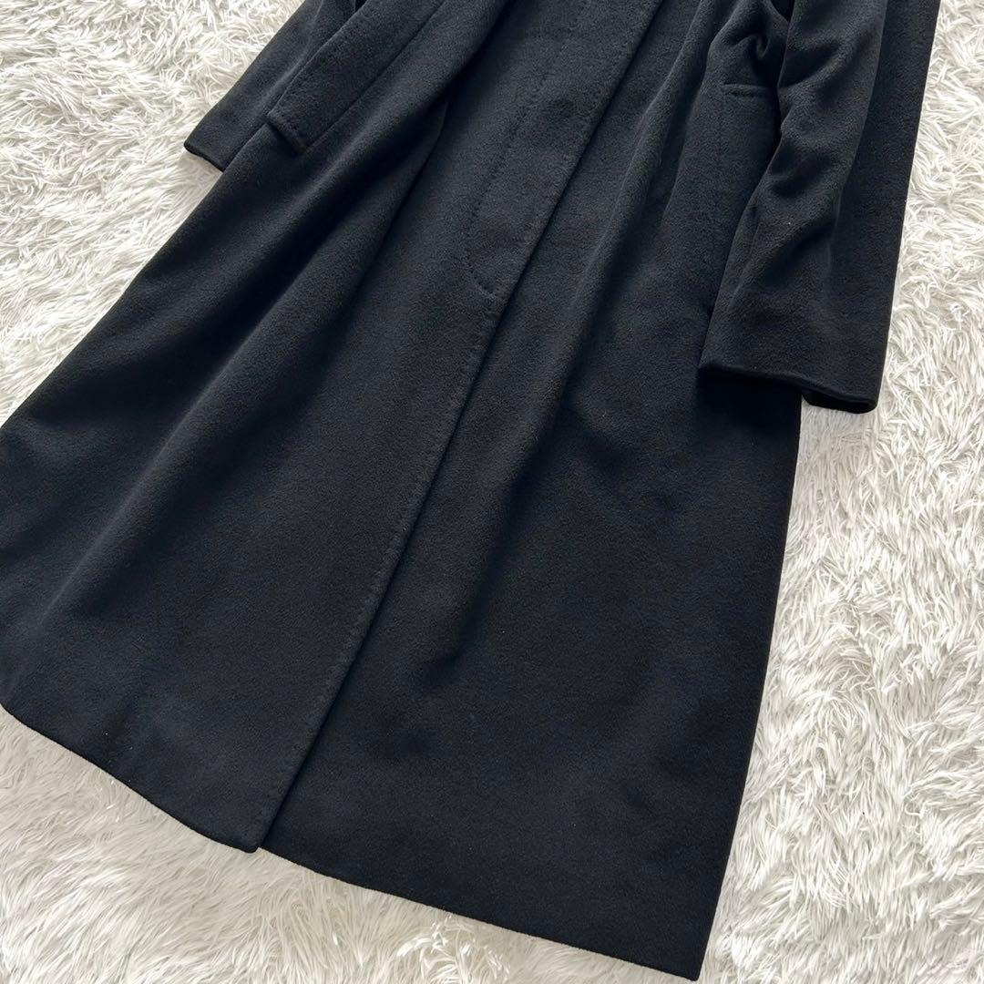 【極美品】BURBERRY バーバリー　カシミヤ100% ロングコート　黒　M