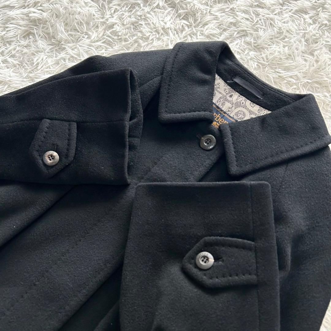 【極美品】BURBERRY バーバリー　カシミヤ100% ロングコート　黒　M