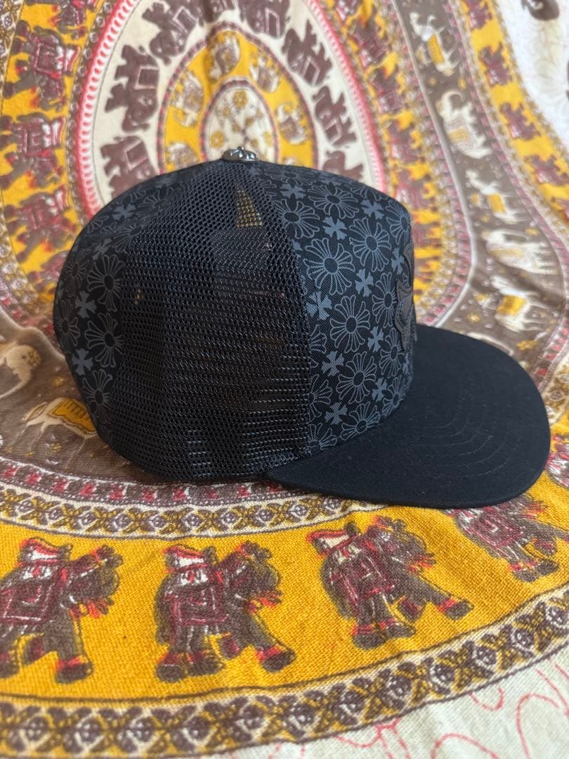CHROME HEARTS ブラック 花柄 トラッカーキャップ早い者勝ち！！